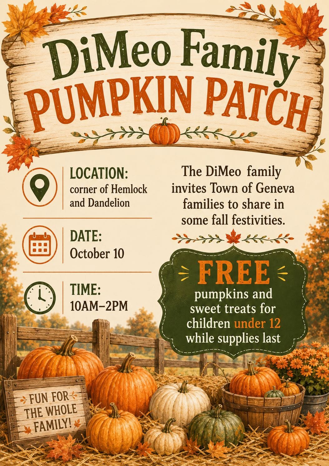DiMeo Family Pumpkin Patch